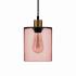 Závesné svietidlo Soda so skleneným tienidlom ružové Ø 15 cm