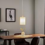 Závesné svietidlo Soda so skleneným tienidlom biela Ø 18cm