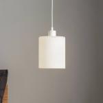 Závesné svietidlo Soda so skleneným tienidlom biela Ø 15cm