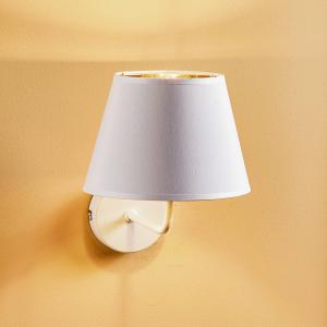 Nástenné svetlo Soho, kužeľové, biele/zlaté