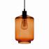 Závesné svietidlo Tube so skleneným tienidlom jantárová farba Ø 17cm