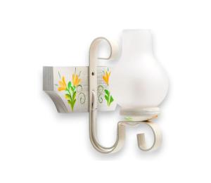 Exodus Lighting Srl Nástenné svietidlo VELA 1xE14/40W/230V buk/krémová - FSC certifikované