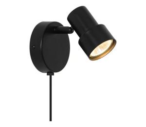 Nordlux Nordlux - Nástenné bodové svietidlo BOSTON 1xGU10/5W/230V čierna
