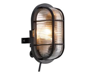Nordlux Nordlux - Vonkajšie nástenné svietidlo SKOTLAMPE 1xE27/60W/230V IP44 čierna