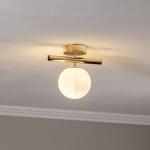 Stropné svietidlo Linea, zlaté, 1-plameňové