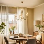 Luster Ferra, mosadz antik, 5-plameňové