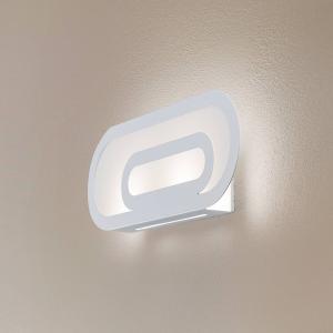 Euluna Elzear nástenné svetlo, oválne, biele