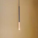 Euluna Thalassa závesné svietidlo 1-pl. G9 čierna/meď