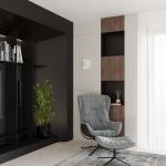 Euluna Isotta nástenné svetlo, polkruhové, biele