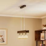 Závesné svietidlo Bingo s drevenými prvkami