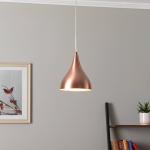 Závesné svietidlo AV-4100-M1-CPR-20 v medenej farbe