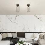 Stropné svietidlo Barn, Ø 16 cm, čierne, kov, E27