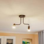 Stropné svietidlo Joiy, 2-pl., čierne