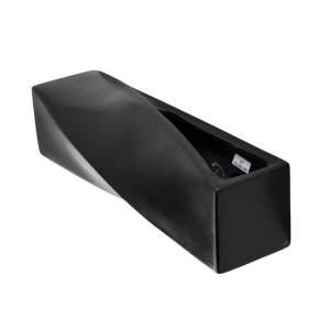 Nástenné svetlo Turn z keramiky, up/down, čierne