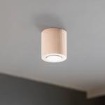 Stropné bodové svetlá Eve, buk, drevo, Ø 8 cm, GU10