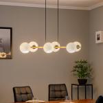 Závesné svietidlo Ramella mosadz antik lineárne 6-pl.