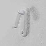 Nástenné svetlo Enzo Long, biele, kov, 22 cm, nastaviteľné, G9