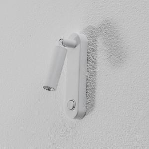 Nástenné svetlo Enzo Long, biele, kov, 22 cm, nastaviteľné, G9