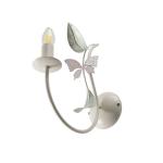 Nástenné svetlo Summer, biela/zelená/ružová, šírka 11 cm, oceľ