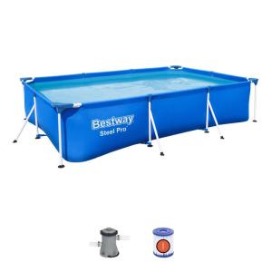 Bestway 56411 Steel Pro 300x201x66 cm, bazén s filtráciou