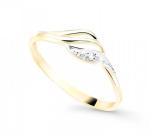 Cutie Diamonds Jemný bicolor prsteň zo zlata s diamantmi DZ8023-00-X-1 48 mm