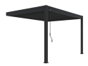 ArtRoja Bioklimatická hliníková pergola INTRO PLUS do steny | antracit 4 x 3 m