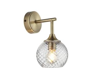 Endon Endon 103173 - Nástenné svietidlo ALLEGRA 1xE14/7W/230V mosadz/číra