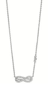 Emporio Armani Nadčasov strieborný náhrdelník s kubickými zirkónmi EG3597040