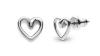 Fossil Nežné srdiečkové náušnice z ocele Sawyer JOF00608040