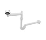 Bruckner Bruckner - Umývadlový sifón s výpustom CLICK-CLACK DN32 biela/lesklý chróm