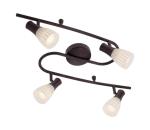 Redo Redo 04-320 - Bodové svietidlo DIONE 4xE14/28W/230V čierna