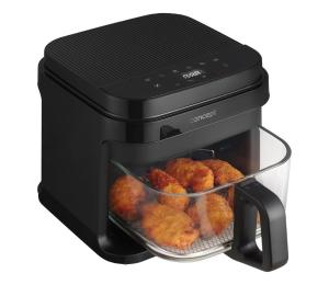 Concept Concept FR5500 - Teplovzdušná fritéza GLASS &  5,5 l 1200W/230V čierna