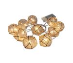 LED Dekoračná reťaz AHNE 10xLED/2xAA 2,1 m teplá biela