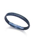 Viceroy Pánsky modrý kožený náramok Heat 15084P09013