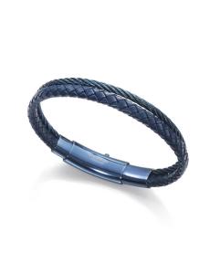 Viceroy Pánsky modrý kožený náramok Heat 15084P09013