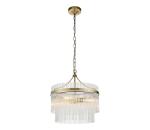 Endon Endon 99167 - Luster na reťazi MARIETTA 3xE14/7W/230V mosadz/číra