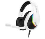 CONNECT IT CONNECT IT CHP-3595-WH - LED RGB Herné káblové slúchadlá s mikrofónom biela/čierna