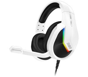 CONNECT IT CONNECT IT CHP-3595-WH - LED RGB Herné káblové slúchadlá s mikrofónom biela/čierna