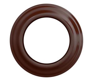 lap lap - Retro rámik jednoduchý hnedá