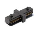 Konektor pre svietidlá v lištovom systéme 1-fázový rovný čierna