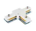 Konektor pre svietidlá v lištovom systéme 1-fázový typ T biela