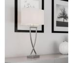 ByRydens ByRydens 2820430-5000 - Stolná lampa OMEGA 1xE27/5W/230V biela/lesklý chróm