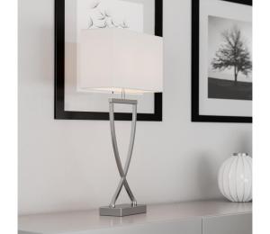 ByRydens ByRydens 2820430-5000 - Stolná lampa OMEGA 1xE27/5W/230V biela/lesklý chróm