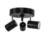 ByRydens ByRydens 4200710-4002 - Bodové svietidlo CORRECT 3xGU10/7W/230V čierna