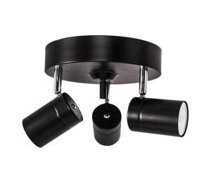 ByRydens ByRydens 4200710-4002 - Bodové svietidlo CORRECT 3xGU10/7W/230V čierna