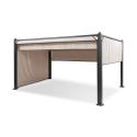 Blumfeldt Pantheon Cortina, pergola so strechou, 3 x 4 m, 4 bočné diely, béžový