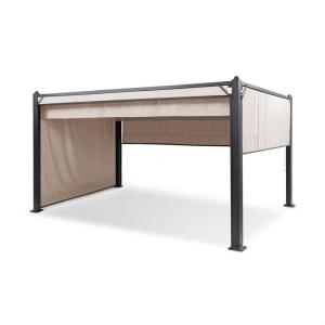 Blumfeldt Pantheon Cortina, pergola so strechou, 3 x 4 m, 4 bočné diely, béžový