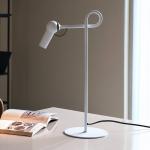 kdln Stolová LED lampa Bird, biela, 48 cm, kov, stmievateľná