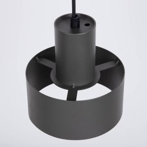 Závesné svietidlo Rif S, olivovo zelené, 1-pl., Ø 15 cm, oceľ