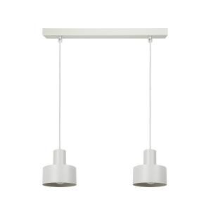 Závesné svietidlo Rif 2, taupe 2-pl., lineárne, oceľ